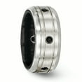 thumbnail image 5 of Edward Mirell Black Ti & Sterling Silver Brushed & Polished Spinel Ring, 5 of 7