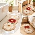 thumbnail image 5 of Darzheoy Vintage Runner Rug, Floral Scalloped Floor Mat, Decorative Indoor Accent Area Carpet, for Living Room Hallway Kitchen Bedroom, 5 of 6