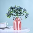 thumbnail image 4 of Black and White Ceramic Vase, Mid Century Modern Striped Small Vases for Flower&pampas Grass Centerpiece, Black White Checkered Vase for Dining Table Kitchen Tabletop Minimalist Decorative, 4 of 7