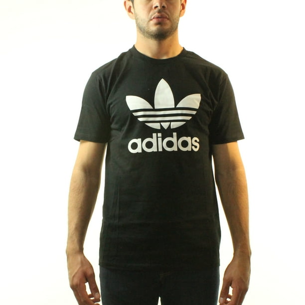  Adidas  Adidas  Originals Trefoil Men s Black T shirt  NEW 