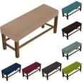 thumbnail image 2 of ATJIA Stretch Dining Bench Cover Removable Bench Slipcover Rectangle Bench Cover for Dining Room Living Room, 2 of 18