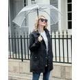thumbnail image 4 of Fanient Women's Waterproof Rain Jacket Lightweight Windbreaker Jacket Long Hooded Rain Coats Trench Coat for Women, 4 of 8