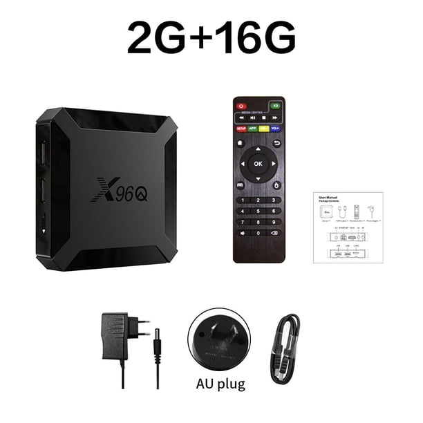 Reemplazo de la caja de TV inteligente 4K para Android 10.0 Quad Core Media Player Wifi Slim Top Box AU Plug Monstrate EL000096-04B
