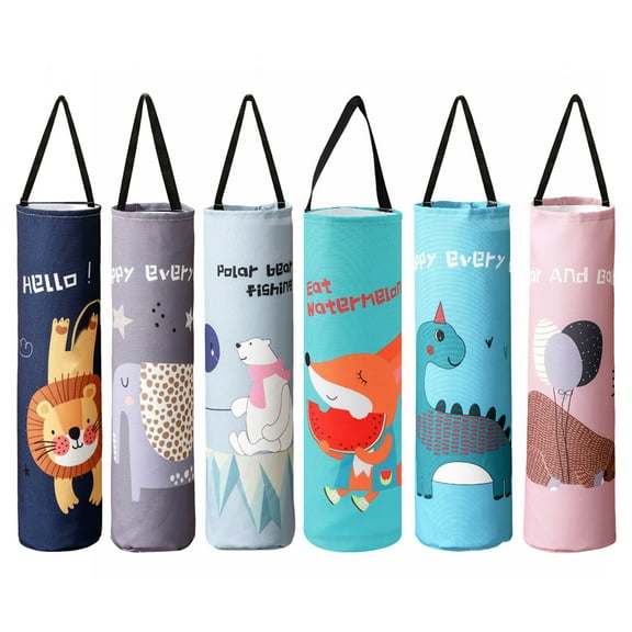 Cheers.US Canvas Bags Dispenser Organizer for Kitchen Shopping Bag Holder Wall Mounted Grocery Bag Holder,Hanging Garbage Bag Dispenser for Trash Bags Storage