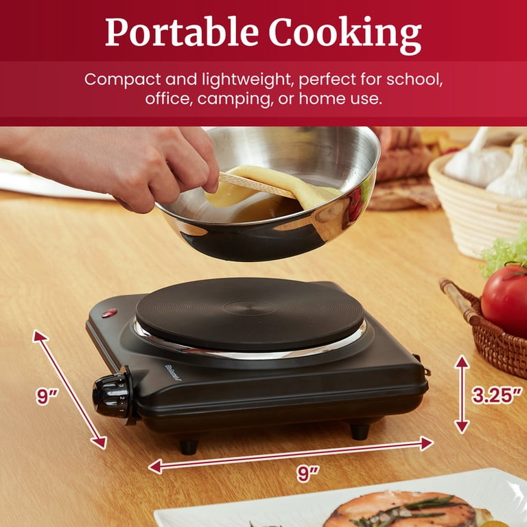 Elite Gourmet Single Cast Electric Burner, 1000W photo 3