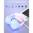 thumbnail image 5 of (Auriculares Bluetooth para niños con control de volumen de 85/95 dB para teléfonos inteligentes, iPad, tabletas, Kindle, auriculares estéreo escolares para niños, 5 of 5