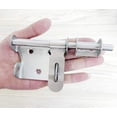thumbnail image 4 of Sliding Bolt Door Latch, Stainless Steel Latch Door Lock, Bolt with Padlock Hole, Head Tie Security Clasp, 4 of 5