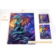 thumbnail image 5 of Prime Time Puzzles 1000 Piece Jigsaw Puzzle for Adults - Gothic Fantasy Dragon Under The Moonlight - Challenging Puzzle Perfect for Game Nights - Colorful and Unique - 20x27 inches (Dragon Eclipse), 5 of 9