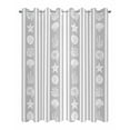 thumbnail image 2 of Outdoor Curtains for Patio Coral Grey and White Striped Waterproof Privacy Outside Curtains with Tiebacks Grommet Top Pergola Curtains for Porch Cabana Gazebo 2 Panels, 54x108 inch, 2 of 7