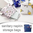 thumbnail image 4 of Bolsas para el primer período de menstruación femenina, compresas sanitarias portátiles, bolsa de almacenamiento excelente, 6 uds., 4 of 5