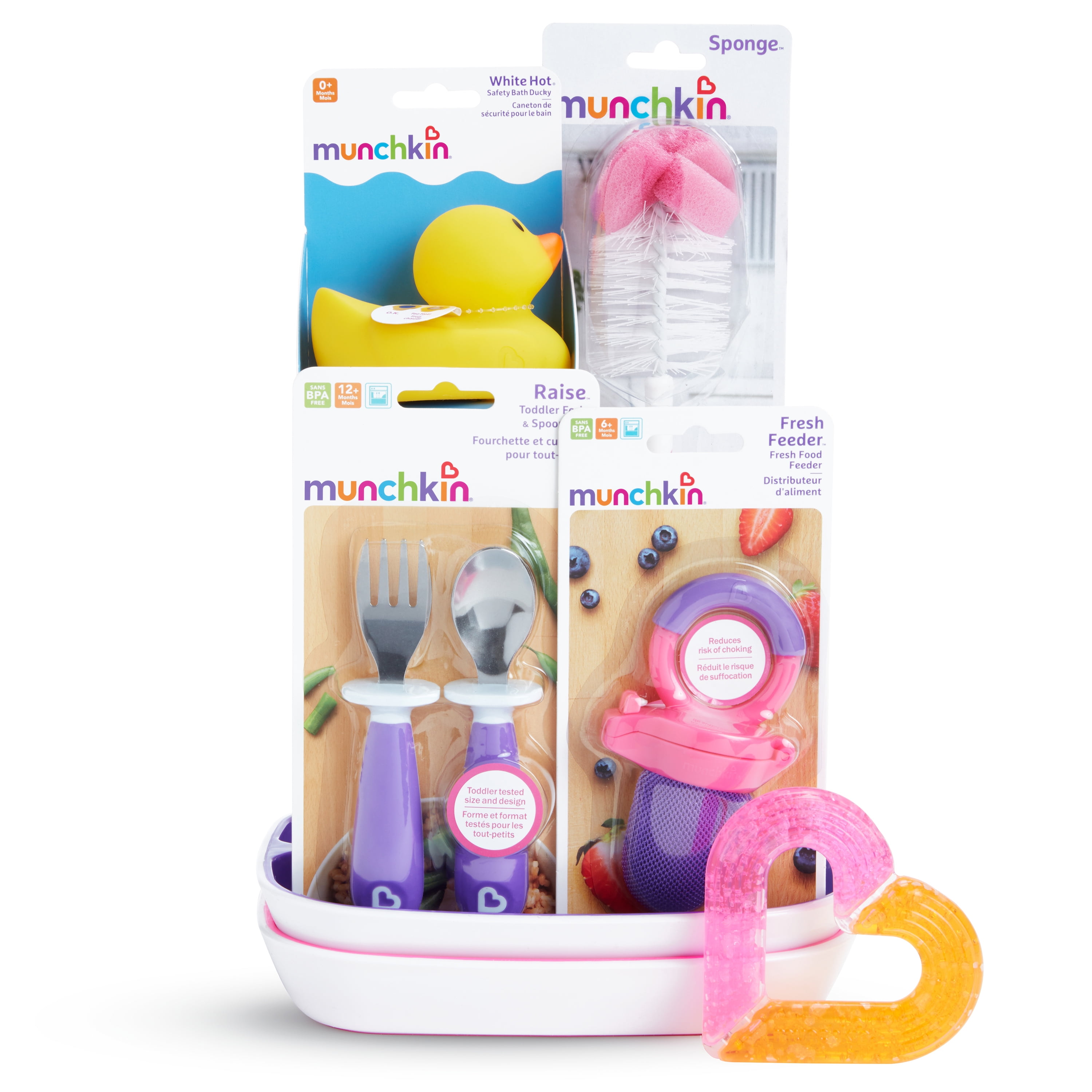 Munchkin New Beginnings Gift Basket Great For Baby Showers Includes 6 Baby Products Neutral Walmart Com
