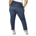 thumbnail image 2 of ELOQUII Women's Plus Size The Leigh Super Stretch Slim Leg Jean, 2 of 6