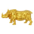 thumbnail image 1 of Decoraciones de la mesa de la oficina del ornamento del rinoceronte del animal del rinoceronte en miniatura, 1 of 6