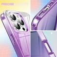 thumbnail image 6 of iPhone 11 Pro Max Case with Screen Protector, Gradient Color Feather Pattern Full Body Shockproof Protective Anti-Scratch Drop Proof Slim Fit Phone Case for Apple iPhone 11 Pro Max, Purple, 6 of 6