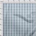 thumbnail image 2 of oneOone Cotton Poplin Fabric Check Kasuri Print Sewing Fabric BTY 56 Inch Wide, 2 of 4