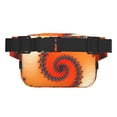 thumbnail image 3 of Fotbe Orange Rotating Cangurera Cuadrada con Estampado de Doble Capa, Bolsa de Cintura Ajustable Mini para Hombres y Mujeres, 3 of 9