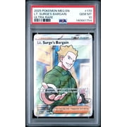 Graded 2025 PKM MEG EN Lt. Surges Bargain #170 Ultra Rare Trading Card Game PSA 10 Gem Mint