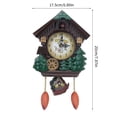 thumbnail image 3 of Cuckoos Clock with Sound Traditional Wall Mount for Home Office Decors Unique Musical Gift for Christmas Housewarmings, 3 of 8