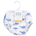 thumbnail image 2 of Hudson Baby Infant and Toddler Boy Swim Diapers, Blue Whale Navy Anchor, 0-6 Months, 2 of 4