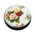 thumbnail image 3 of Bingfone Vintage Bike Flower Butterfly Spare Tire Cover Weatherproof Universal Wheel Protectors For Rv Camper Travel Trailer Suv Truck 15 Inch, 3 of 9