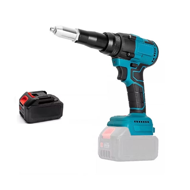 2.4-4.8mm Cordless Electric Riveter Gun Household Power Tools Screwdriver With LED Light For 18V Battery (Not Included) ,Multi Purpose