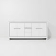thumbnail image 5 of Lafarre 72 in W x 20 in D White Double Bath Vanity and White Quartz Top, 5 of 9