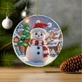 thumbnail image 3 of Wadada Christmas Acrylic Snowman Christmas Tree Decorations Festive Cartoon Snowmen Hanging Ornaments for Home and Garden Christmas Trees Winter Snowman Christmas Decoration Xmas Party Supplies, 3 of 4