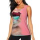 thumbnail image 1 of Fotbe Cool Cat Pink Sunglasses Blusas Sin Mangas para Mujer – Estilo Casual, Corte Suelto, Slim-Fit, Cuello Redondo Deportivo, Tops de Verano para Gimnasio y Yoga-Medium, 1 of 7