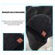 thumbnail image 5 of Gorro Bluetooth con auriculares inalámbricos V5.0 | Gorro de invierno de punto cálido unisex | Altavoces estéreo HD | Recargable | 10 horas de reproducción | Embalaje de regalo | 10.24x9.06 pulgadas, 5 of 6