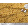 thumbnail image 3 of Soimoi Gold Georgette Viscose Fabric Flower Artistic Print Fabric by Yard 42 Inch Wide, 3 of 3