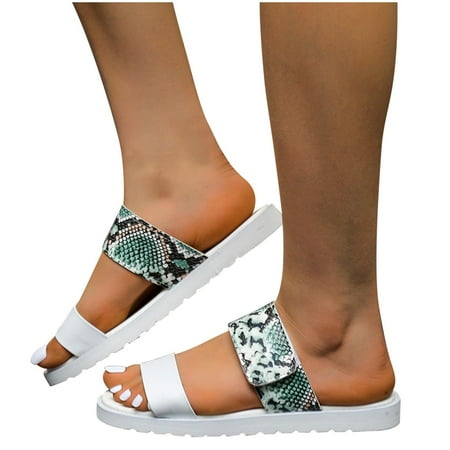 

Women s Ladies Fashion Casual Sandals Leopard Shoes Outdoor Flat Heels Beach Slippers