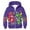 Dark Purple, variant on 67 shirt G'irls Cartoon Print Hooded Zip Up Jacket Long Sleeve Athletic Outerwear For K'ids Casual Warm Lined Coat