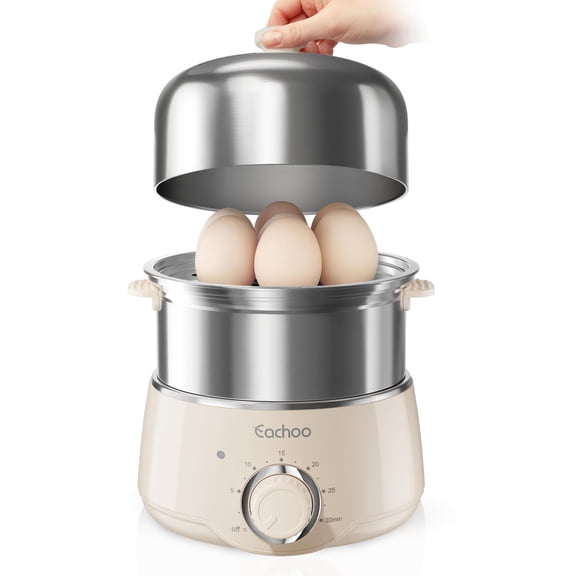 Cocedor de huevos duros CACHOO Rapid de acero inoxidable para 14 huevos