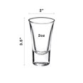 thumbnail image 2 of Set 6 Vasos De Vidrio Cristalino Bormioli para Caballitos, Tequileros Italianos Línea Dublino, Capacidad 57ml, 2 of 6