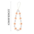 Wrist Bands Lanyard Phone Wrist Strap Bead Phone Wristlet Flower Phone
