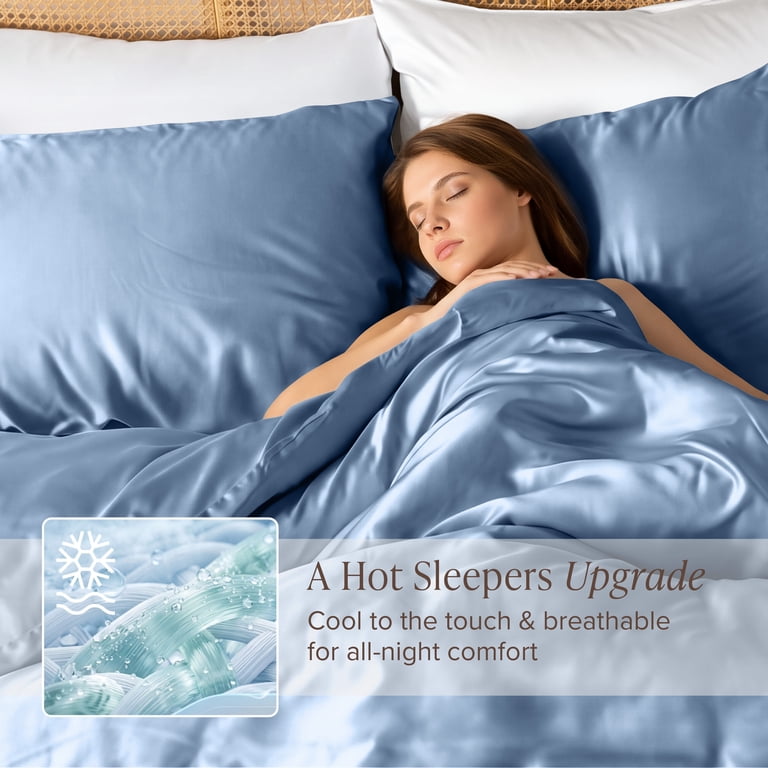 Bare Home Bamboo Sheet Set, Queen, Coronet Blue photo 2