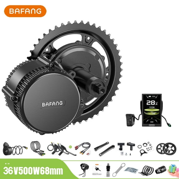 BAFANG Mid Drive Kit 1000W BBSHD Electric Bike Conversion Kit 52V Ebike Conversion Kit for 68-73MM Mountain Bike Road Bike DPC010 Display (No Battery)