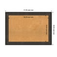 thumbnail image 4 of Amanti Art Natural Cork Board Wood Framed Dappled Black Brown Bulletin Board 41 in. x 29 in., 4 of 8