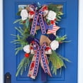 thumbnail image 4 of Couronne de Jour Commémoratif, Porte d'Entrée Polyvalente Indépendance Jour Couronne Polyester pour le 4 Juillet, 4 of 8