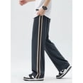 thumbnail image 3 of 2024 New Spring Men's Sweatpants Korean Fashion Drawstring Waist Sportswear Casual Track Pants Male Loose Straight Trousers, 3 of 6