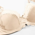 thumbnail image 2 of CLOISE Bras for Women Plus Size Bras Underwire Push up Stretch Cami Bras with Adjustable Straps Large Bust Bras with Support and Lift Lace Bras Everyday Bras Comfort Sleep Bras Beige XL, 2 of 8