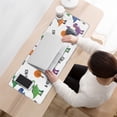 thumbnail image 3 of Long Mouse Pads for Desk,White Dinosaurs Trees Text Pattern Desk Mats on Top Of Desks, Desk Mouse Pad Extra Large with 3mm Non-Slip Base and Stitched Edge for Gaming,Office,Work,Home 31.5"x11.8", 3 of 6