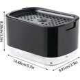 thumbnail image 2 of Dispensador de jabón para platos, Dispensadores de jabón para lavavajillas - Dispensador de jabón para fregadero de cocina Artefacto de limpieza para jabón líquido (Negro) ER, 2 of 5