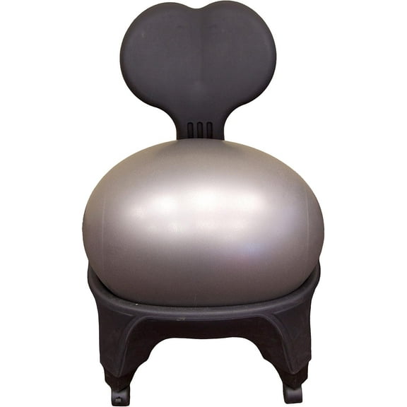 JFIT Ergonomic Comfort/Stability Balance Ball Fitness Chair,Black,5' to 6'3"