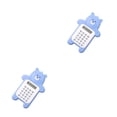 thumbnail image 3 of Methold Calculadora de dibujos animados para el hogar, oficina, escuela, herramienta de conteo de matemáticas, tamaño Mini, calculadoras en forma de Azul 2piezas, 3 of 5