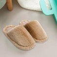 thumbnail image 4 of AURIGATE Christmas Women's Faux Fur Slippers Cross Band Open Toe Breathable Fuzzy Fluffy House Slippers Memory Foam Anti-Skid Sole Indoor Outdoor Slippers, 4 of 5