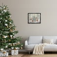 thumbnail image 3 of Stupell Industries Forest Animals & Christmas Tree Holiday Painting Black Floater Framed Canvas Art Print Wall Art, 21 x 17, 3 of 10