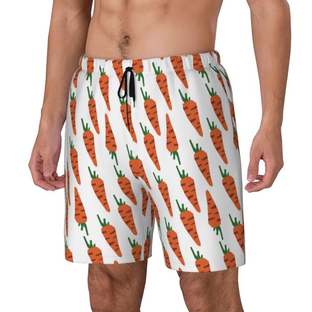 Fotbe Carrot Traje de Baño para Hombre – Shorts de Natación de Secado Rápido con Forro y Bolsillos-3X-Large