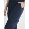 thumbnail image 4 of Time and Tru Women's and Women's Plus Cotton Double Cloth Cargo Pants, Sizes XS-4X, 4 of 5