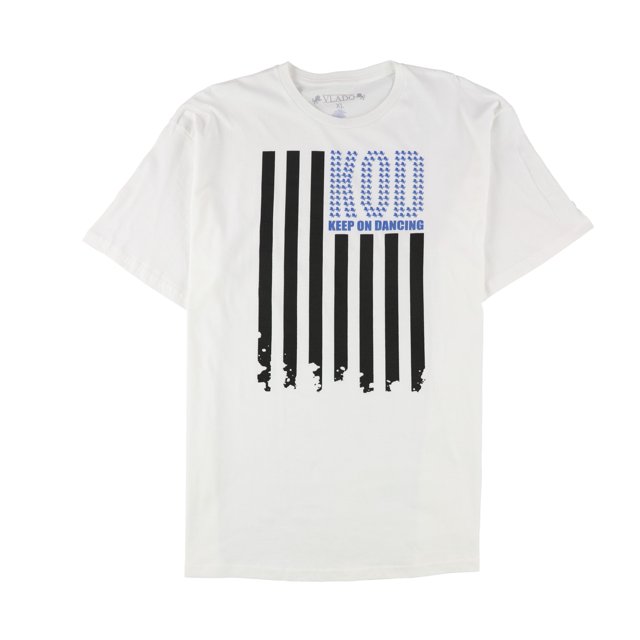 Camiseta Vlado Keep On Dancing Graphic para hombre blanca XL